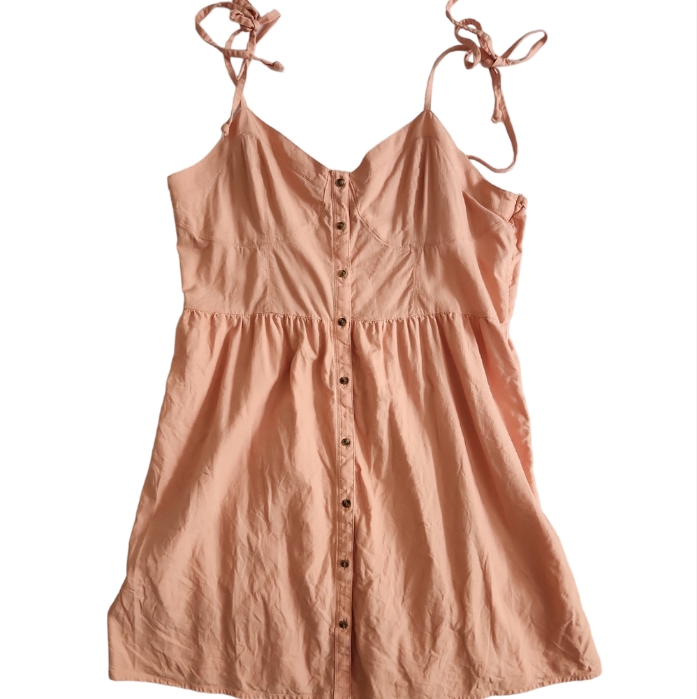 Aerie Peach Midi Dress